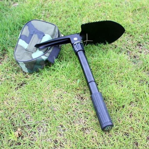 汽車戶外用品多功能工兵鏟車載救生鐵鍬野營折疊隨身應(yīng)急防身鏟子